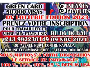 INSCRIPTION JOUR J - 6, L'EDITION 2023 DV LOTERIE ARRIVE A SA FIN CE 09 NOVEMBRE 2021